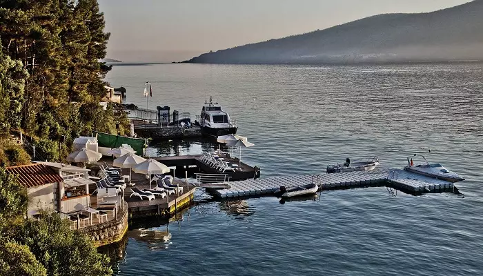 نمایی از ساحل الیو صدف