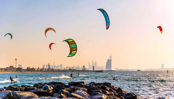 عکسی از ساحل کایت دبی