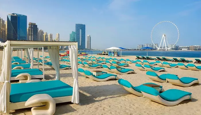 تصویری از ساحل مارینا در دبی